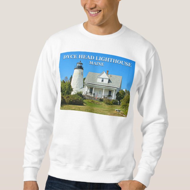 Dyce Head Lighthouse, Maine Sweatshirt (Front)