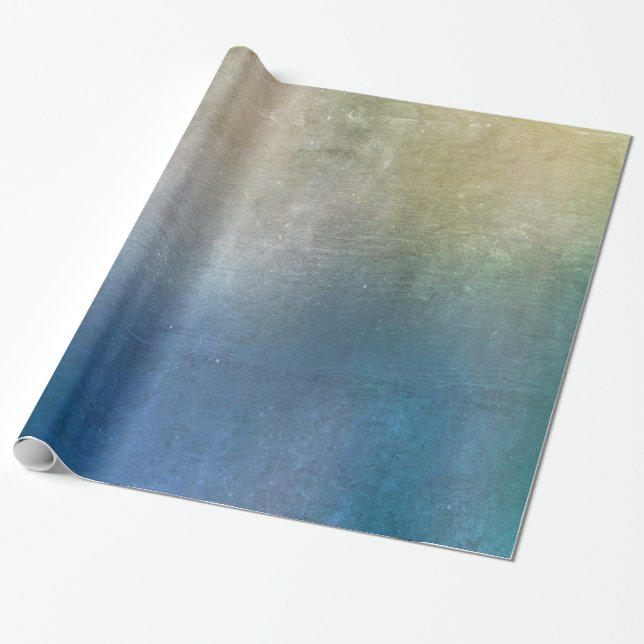 Dye Blue Gift Wrapping Paper (Unrolled)