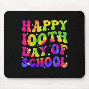 Dye Happy 100th Day Of School Students Kids Teache Mouse Pad