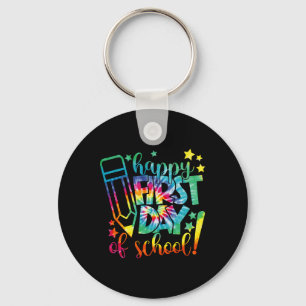 Dye Happy First Day Of School Back To School Teach Key Ring