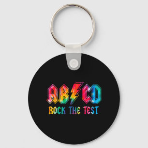 Dye Rock The Test Testing Day Exam For Teacher Stu Key Ring