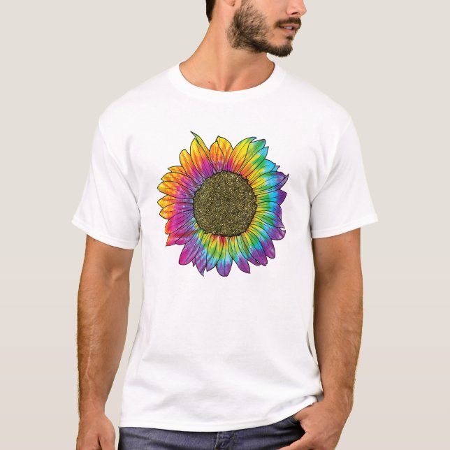 DYE SUNFLOWER Peace Love T-Shirt (Front)