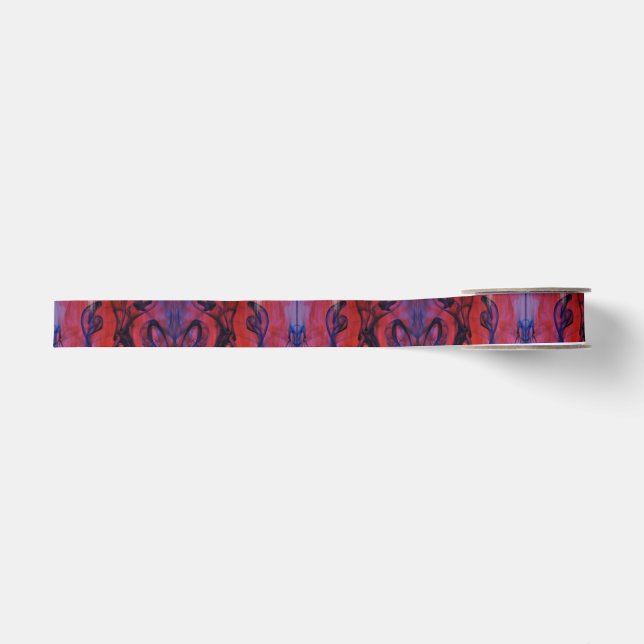Dye Swirls Grosgrain Ribbon (Front)