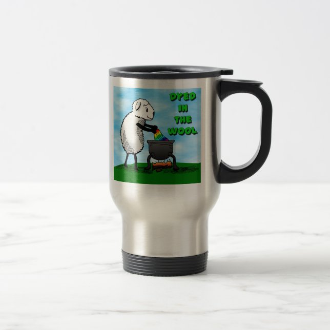 Dyed in the Wool Travel Mug (Right)