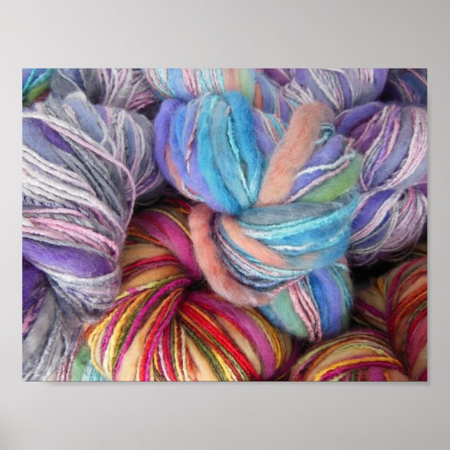 Dyed Knitting Yarn Poster (Front)