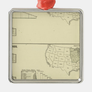 Dyeing, finishing, hosiery, knit goods metal tree decoration