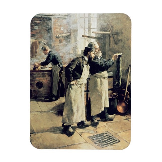 Dyeing workshop in the Gobelins, 19th century Magnet (Vertical)