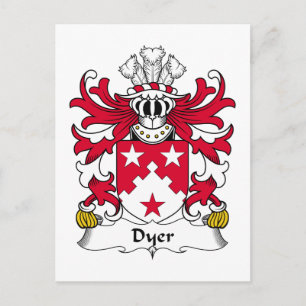 Dyer Family Crest Postcard