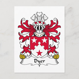 Dyer Family Crest Postcard