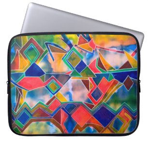 Dyes pattern laptop sleeve