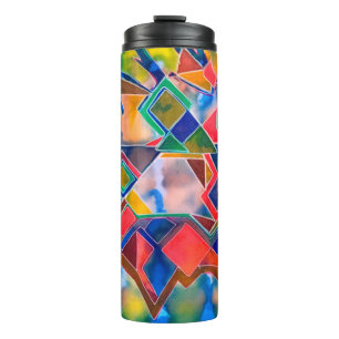 Dyes pattern thermal tumbler