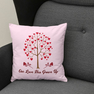 DYI Elegant Classic Valentine's Day Love Red Pink Cushion