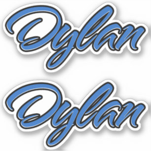 Dylan name blue sticker sticker embroiderset