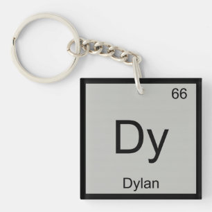 Dylan Name Chemistry Element Periodic Table Key Ring