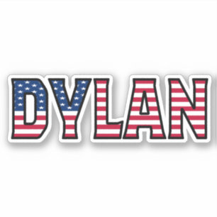 Dylan Name Vorname USA Sticker Stickerset