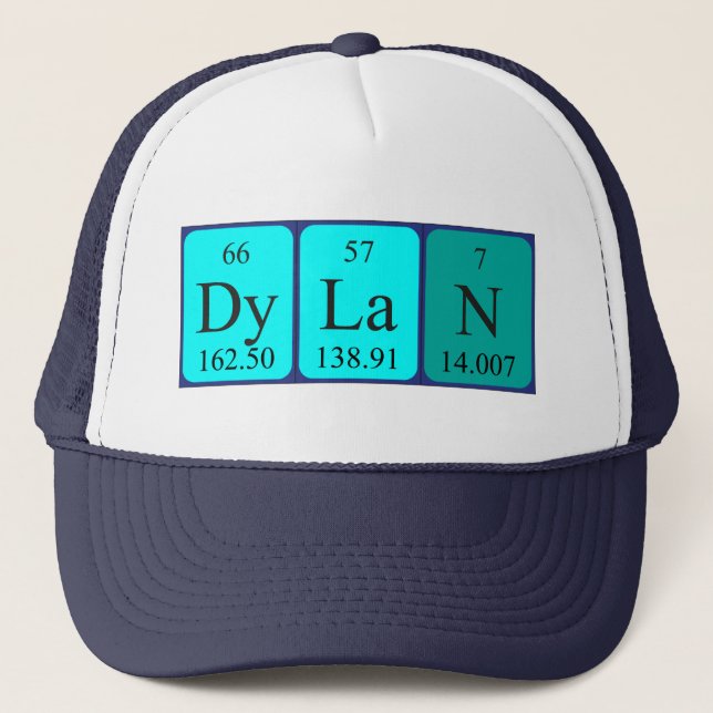 Dylan periodic table name hat (Front)
