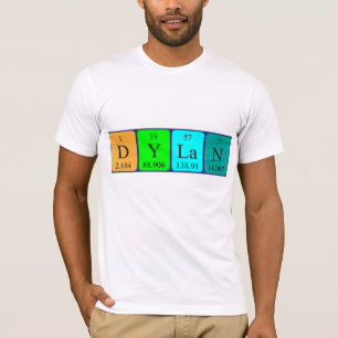 Dylan periodic table name shirt