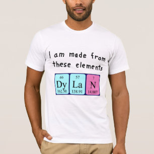 Dylan periodic table name shirt