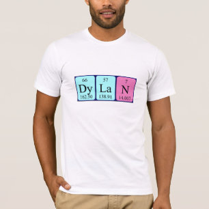 Dylan periodic table name shirt