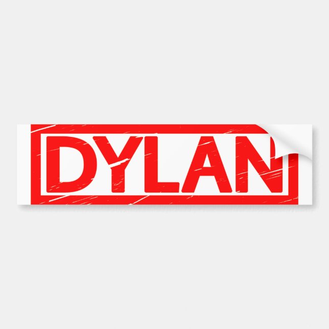 Dylan Stamp Bumper Sticker (Front)
