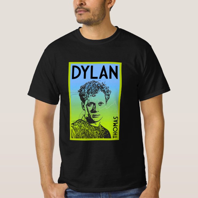 Dylan Thomas Welsh Poet T-Shirt (Front)