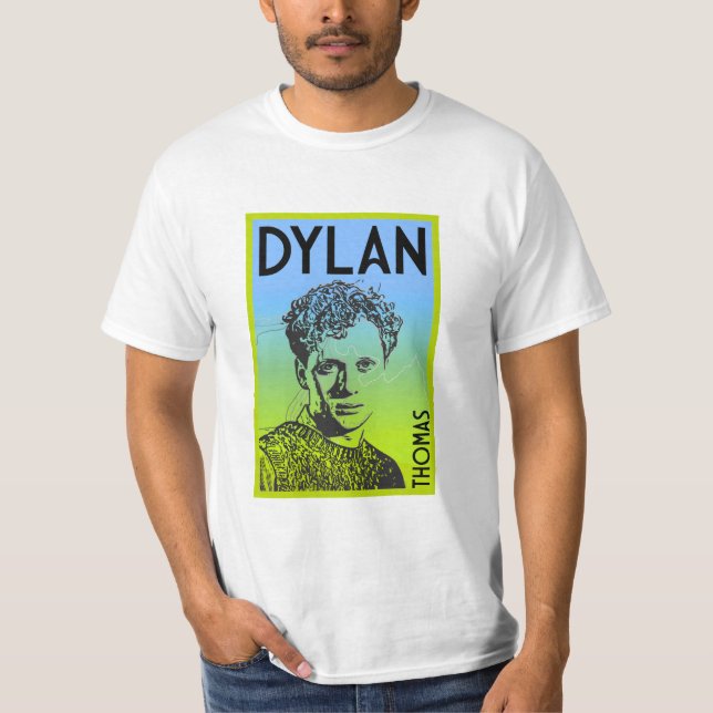 Dylan Thomas Welsh Poet T-Shirt (Front)