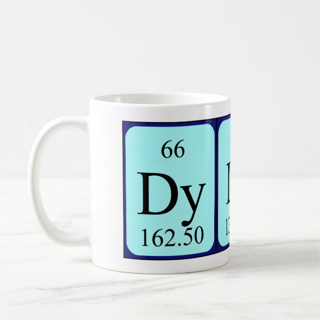 Dylana periodic table name mug (Left)