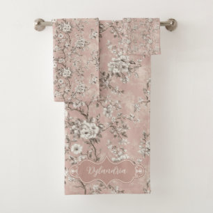 Dylandria Vintage Dusty Rose Pink Bath Towel Set