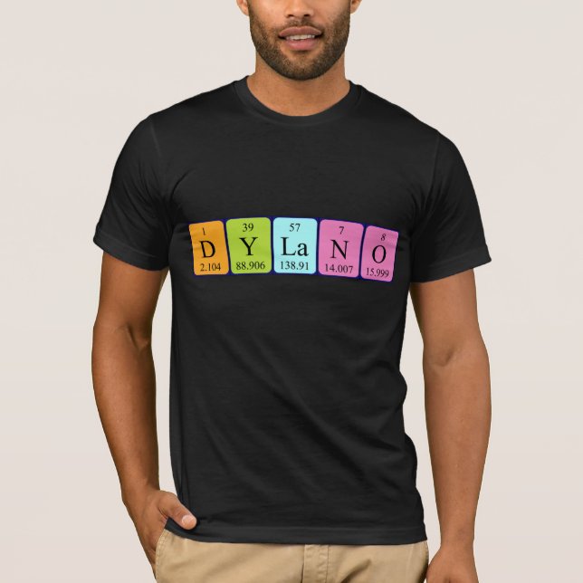 Dylano periodic table name shirt (Front)