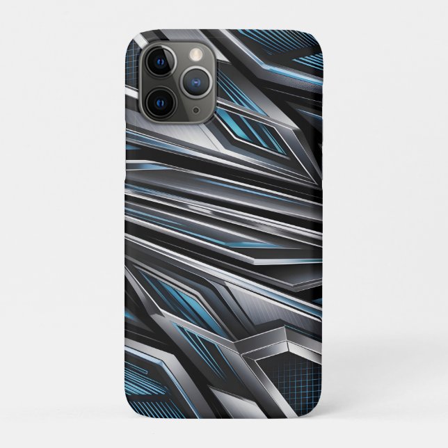 Dynamic Abstract Design of Interlocking Metallics Case-Mate iPhone Case (Back)