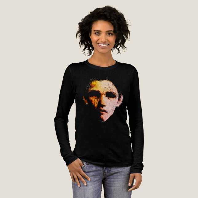 Dynamic Abstract Energy – Modern Expressive Tri-Blend Shirt (Full Front)