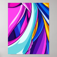 Dynamic Abstract Flow of Colorful Curves