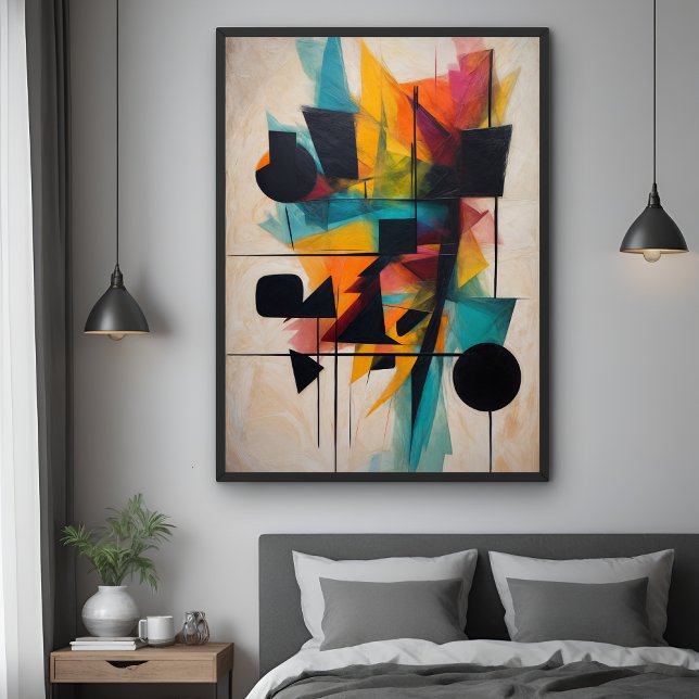 Dynamic Abstract Geometric Art Poster (Creator Uploaded)