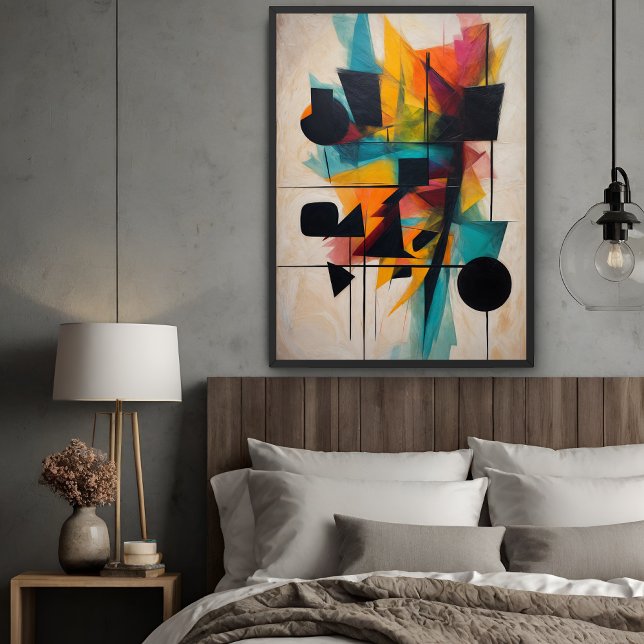 Dynamic Abstract Geometric Art Poster (Creator Uploaded)