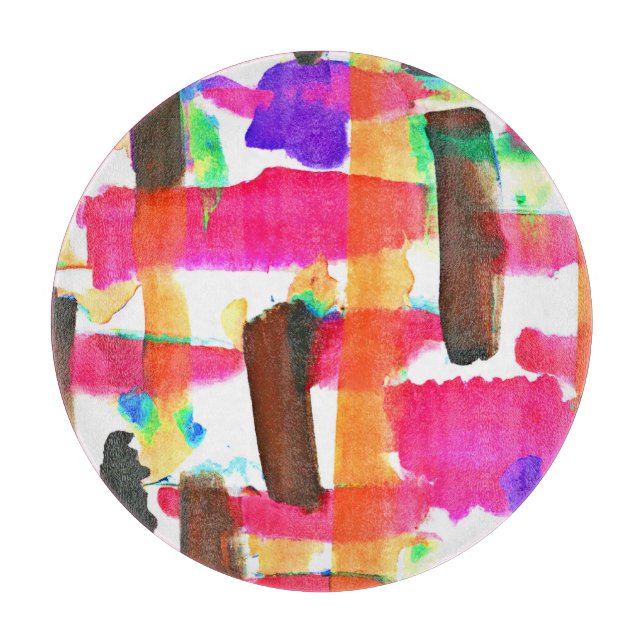 Dynamic Abstract Pattern in Art Cutting Board (Front)
