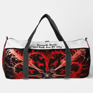 Dynamic Abstract Sport Gear Monogram Personalised Duffle Bag