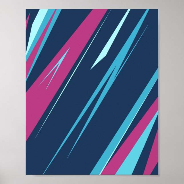 Dynamic Abstract Streaks Poster (Front)