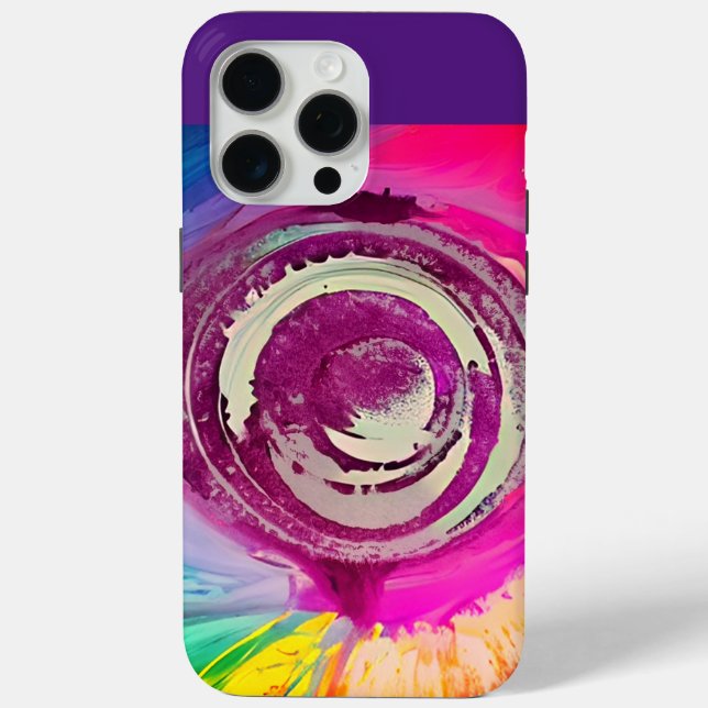 Dynamic Abstract Swirl iPhone 15 Pro Max Case (Back)