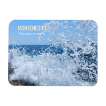 Dynamic Adriatic Sea Splash in Petrovac Montenegro
