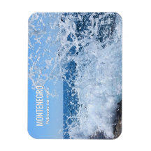 Dynamic Adriatic Sea Splash in Petrovac Montenegro
