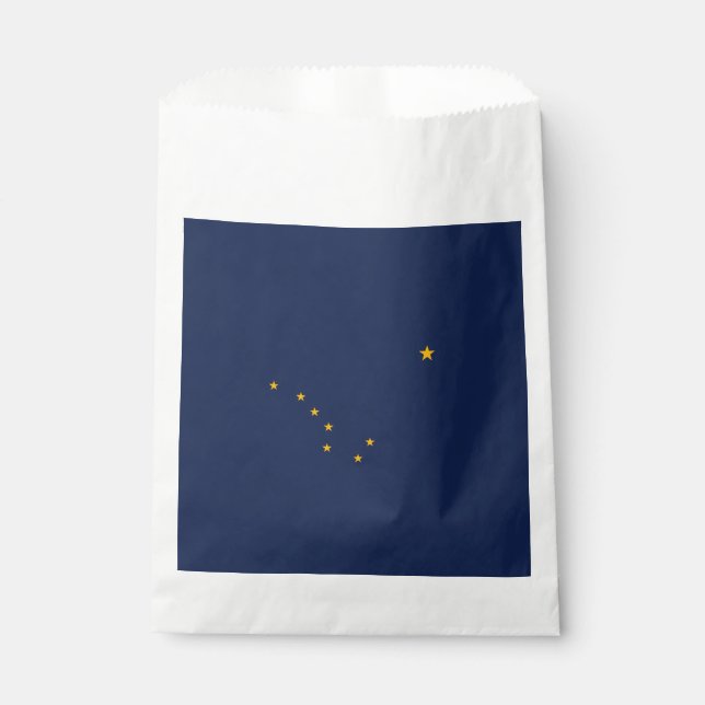 Dynamic Alaska State Flag Graphic on a Favour Bags (Front)