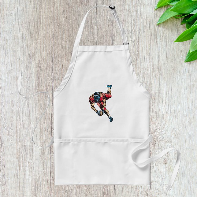 Dynamic American Football Player Touchdown  Standard Apron (Creator Uploaded)