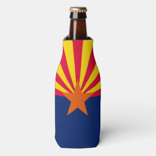 Dynamic Arizona State Flag Graphic on a Bottle Cooler