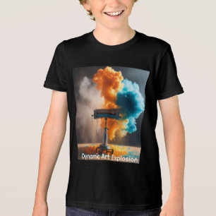 Dynamic Art Explosion, High-Speed Surreal Canvvas  Tri-Blend Shirt