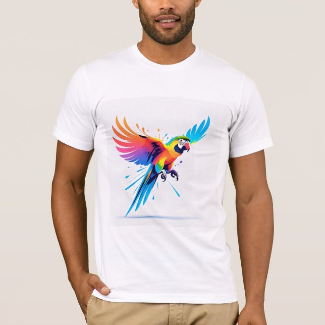 Dynamic & Artistic - Electric Glide Parrot Tee (Front)