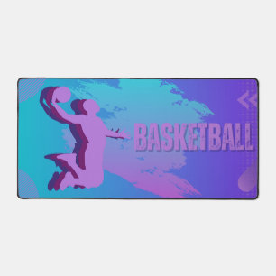 Dynamic Basketball Desk Mat – Vibrant Sports