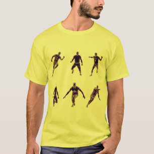 Dynamic Basketball Player Silhouettes T-Shirt