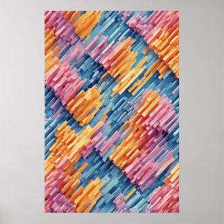 Dynamic Blocks: A Playful Geometric Composition Poster