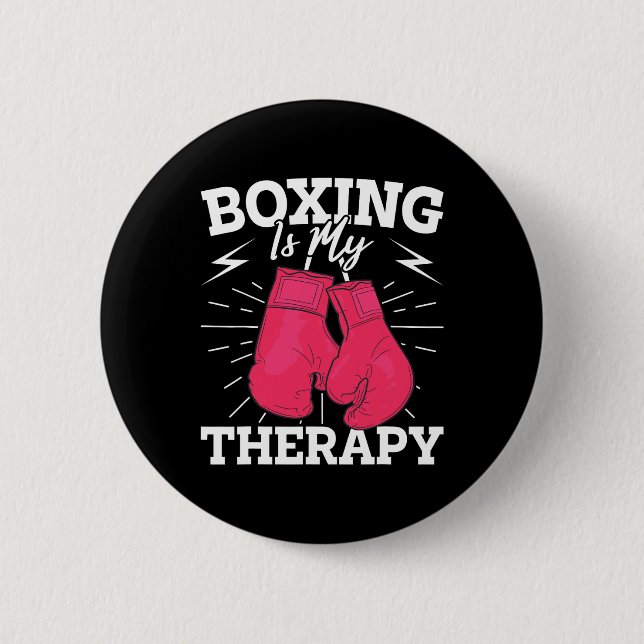 Dynamic Boxing Quote For Coaches Trainers  6 Cm Round Badge (Front)