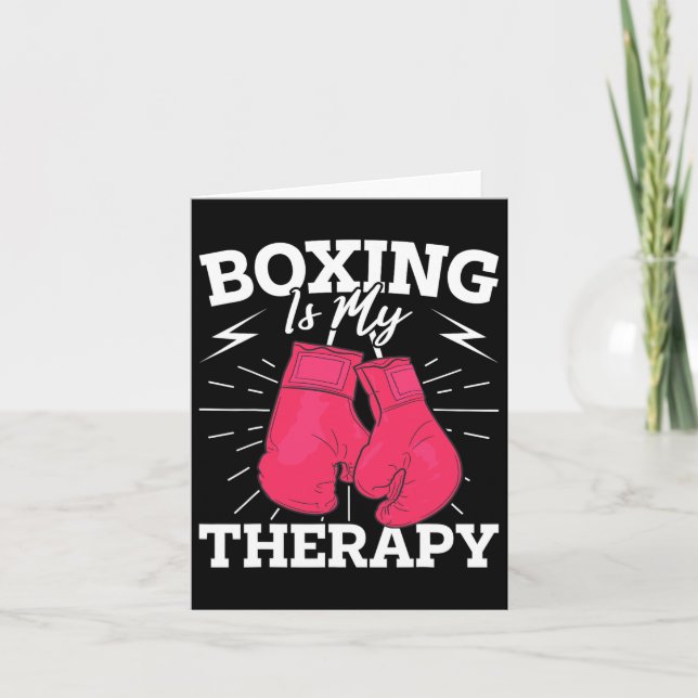 Dynamic Boxing Quote For Coaches Trainers  Card (Front)